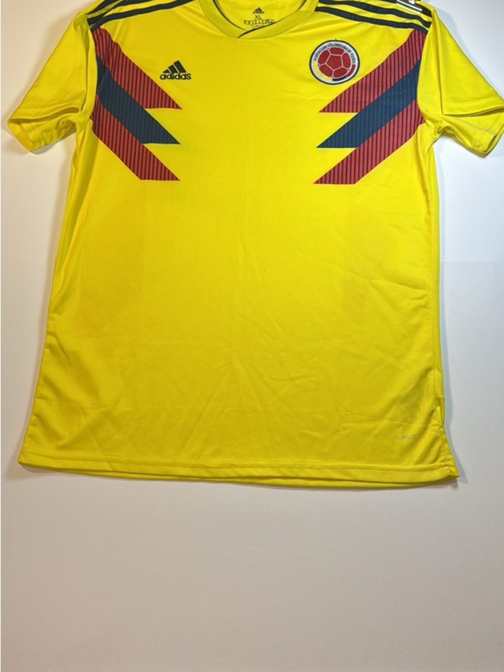 Colombia Soccer Jersey adidas Yellow Men’s  with Red & Blue Accents